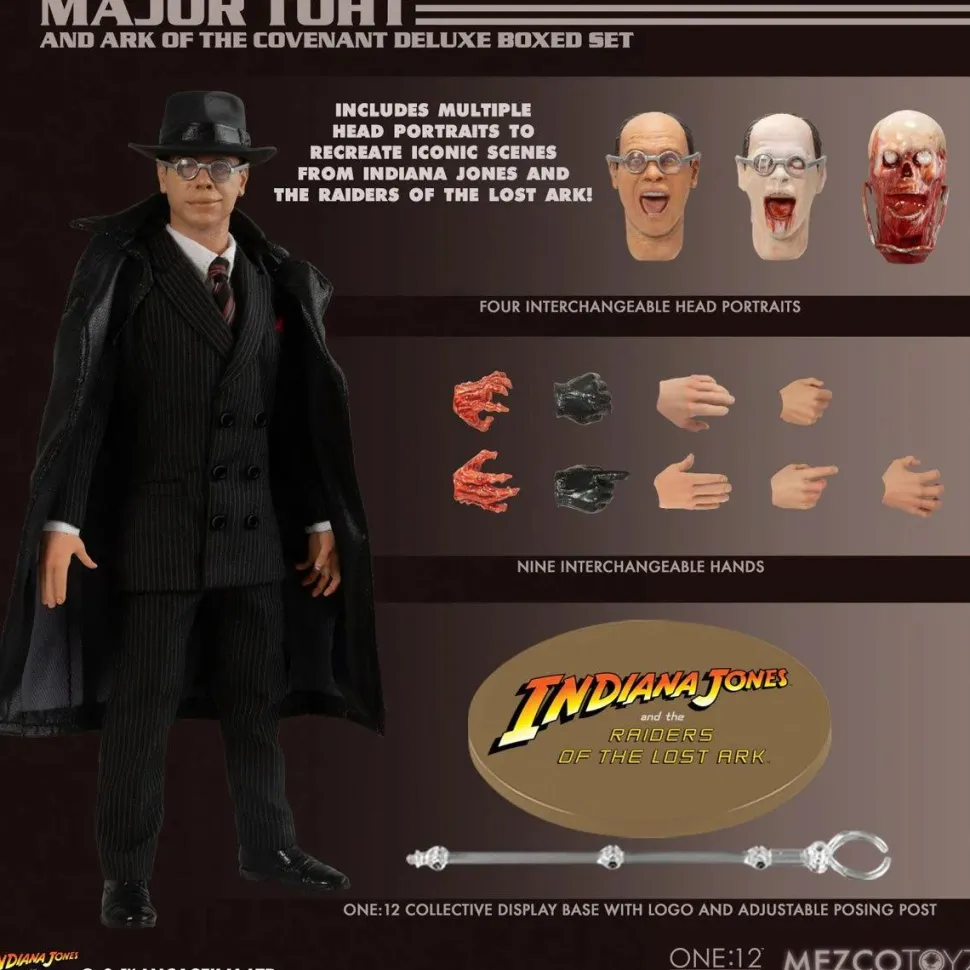 Indiana Jones and the Raiders of the Lost Ark - Major Toht & Ark of the Covenant One:12 Collective Action Figure