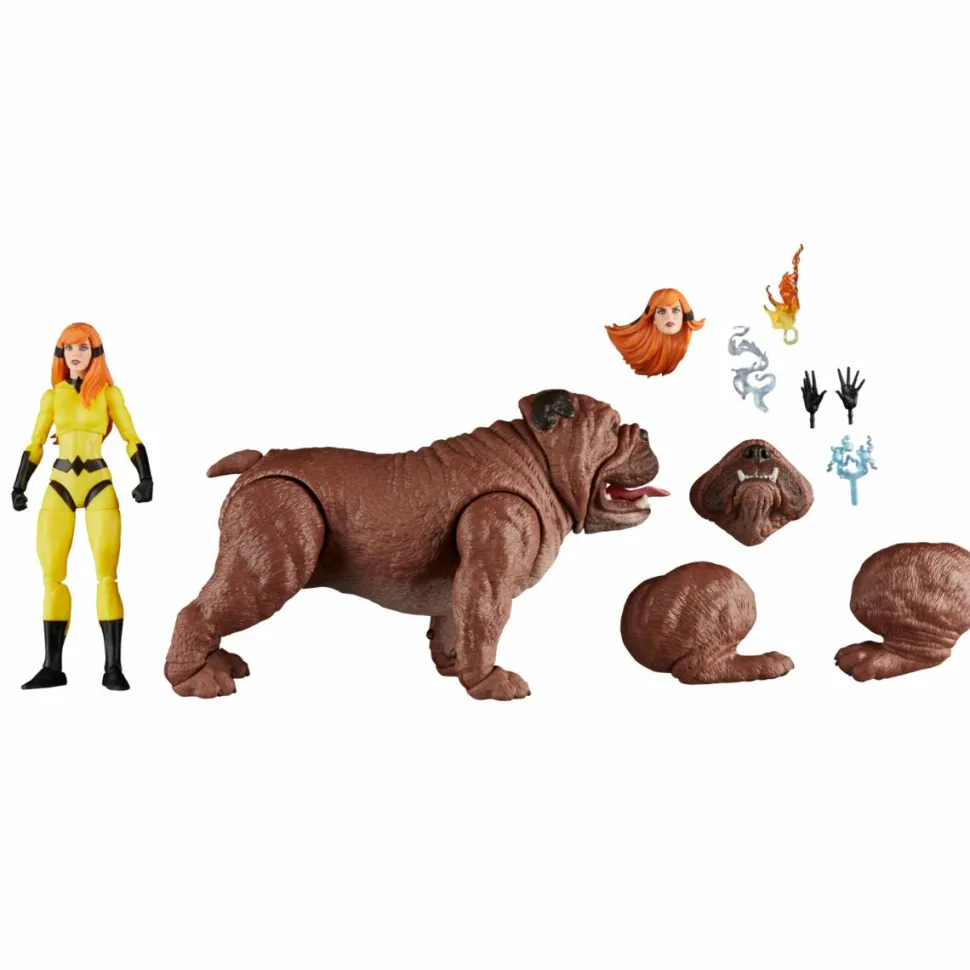 Inhumans - Crystal & Lockjaw Marvel Legends Deluxe 6" Action Figure 2-Pack