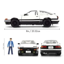 Initial D - 1986 Takumi & Toyota Trueno (AE86) 1/24th Scale Die-Cast Vehicle Replica