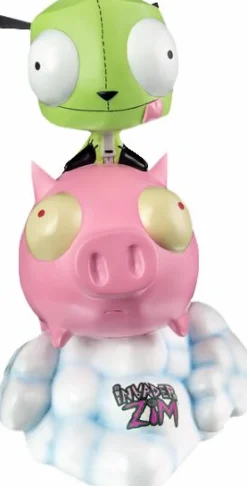 Invader Zim - Gir on Pig 10" Statue