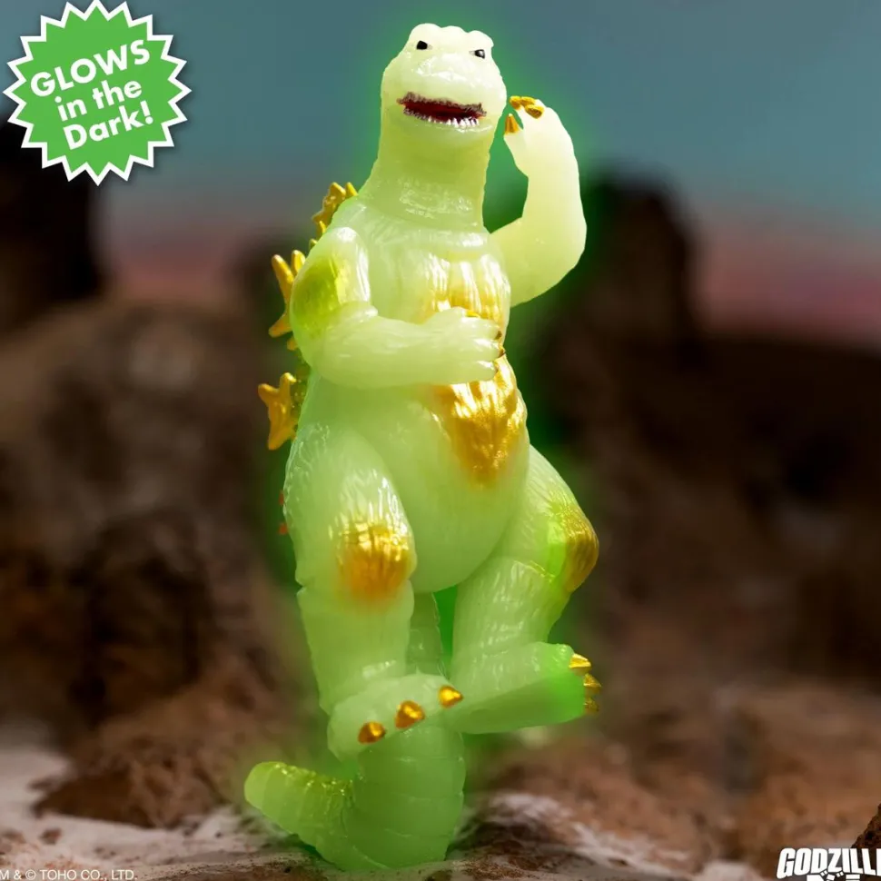 Invasion of Astro-Monster (1965) - Godzilla '65 (Victory Celebration) Glow-in-the-Dark Toho ReAction 3.75" Action Figure