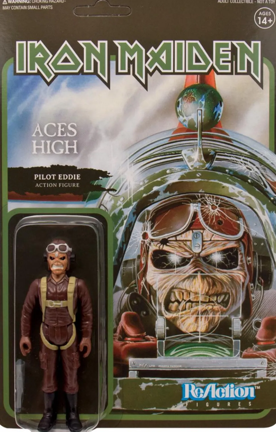 Iron Maiden - Aces High Pilot Eddie ReAction 3.75” Action Figure