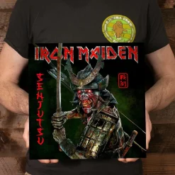 Iron Maiden - Senjutsu 3xLP Vinyl Record (Indie Exclusive Silver & Black Marbled Vinyl)