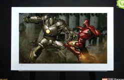 Iron Man (2008) - Iron Man vs Iron Monger Fine Art Print by Adi Granov