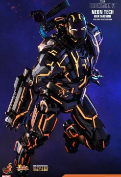 Iron Man 2 - Neon Tech War Machine 1/6th Scale Die-Cast Hot Toys Action Figure (Int Sales Only)
