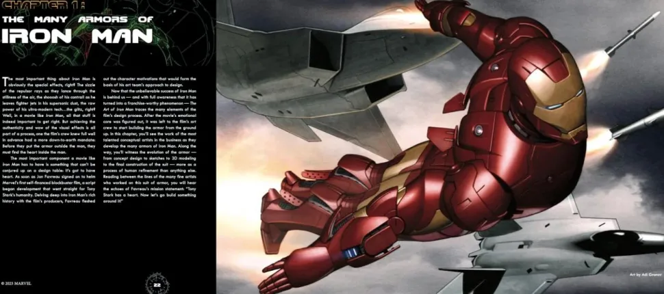 Iron Man (2008) - The Art of Iron Man Marvel Studios' The Infinity Saga Hardcover Book