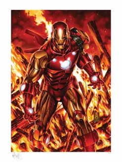 Iron Man - Iron Man Fine Art Print by Mark Brooks
