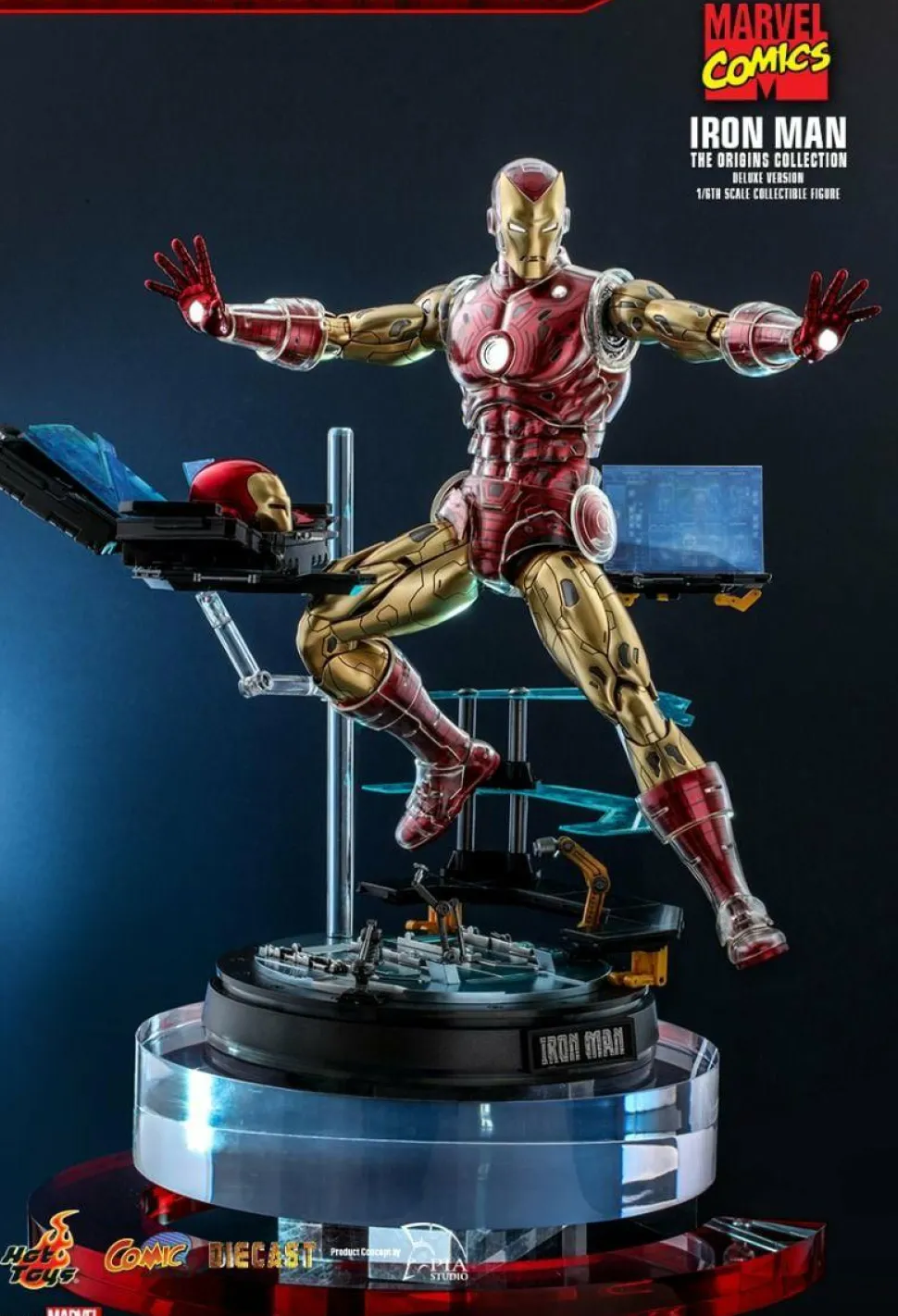 Iron Man - Iron Man The Origins Collection Deluxe 1/6th Scale Die-Cast Hot Toys Action Figure
