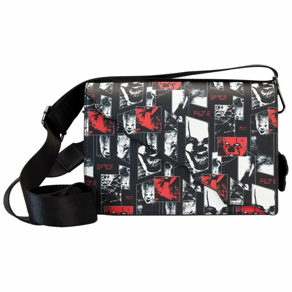 It (2017) - I Heart Horror Pennywise Glow in the Dark 6" Faux Leather Crossbody Bag