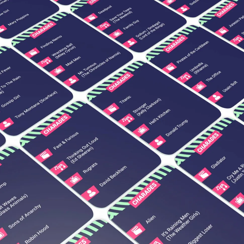 IYKYK - Charades: Ready... Set... Mime! Edition Trivia Card Game