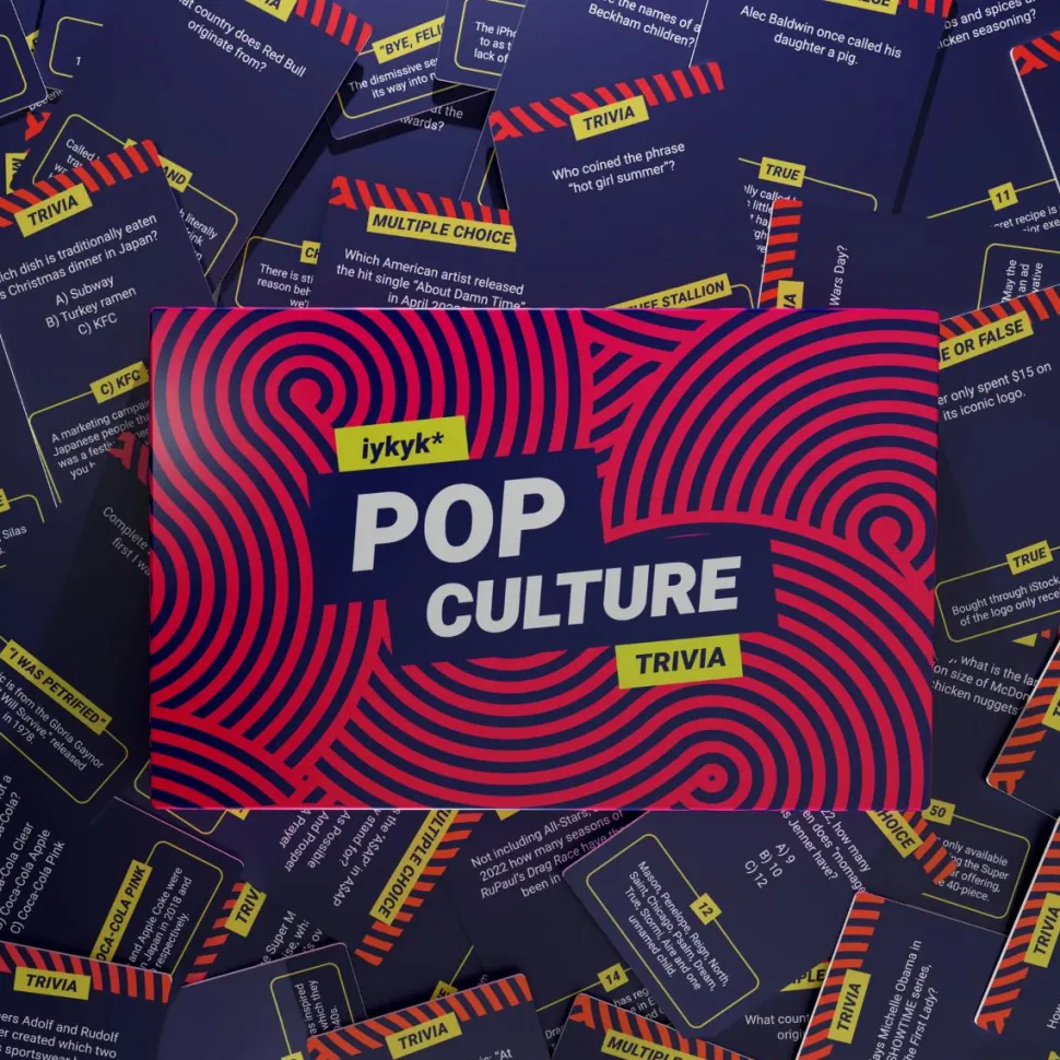 IYKYK - Pop Culture Edition Trivia Card Game