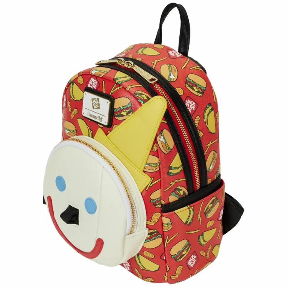 Jack in the Box - Antenna Ball Jack Glow in the Dark 10" Faux Leather Mini Backpack