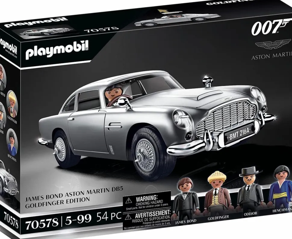 James Bond - Aston Martin DB5 Goldfinger Edition Playmobile Vehicle Playset (70578)