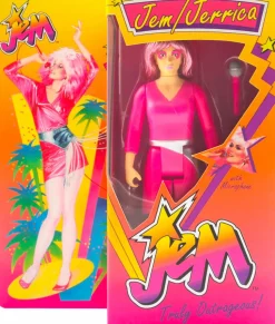 Jem and The Holograms - Jem ReAction 3.75” Action Figure in Box Packaging (2022 SDCC Exclusive)