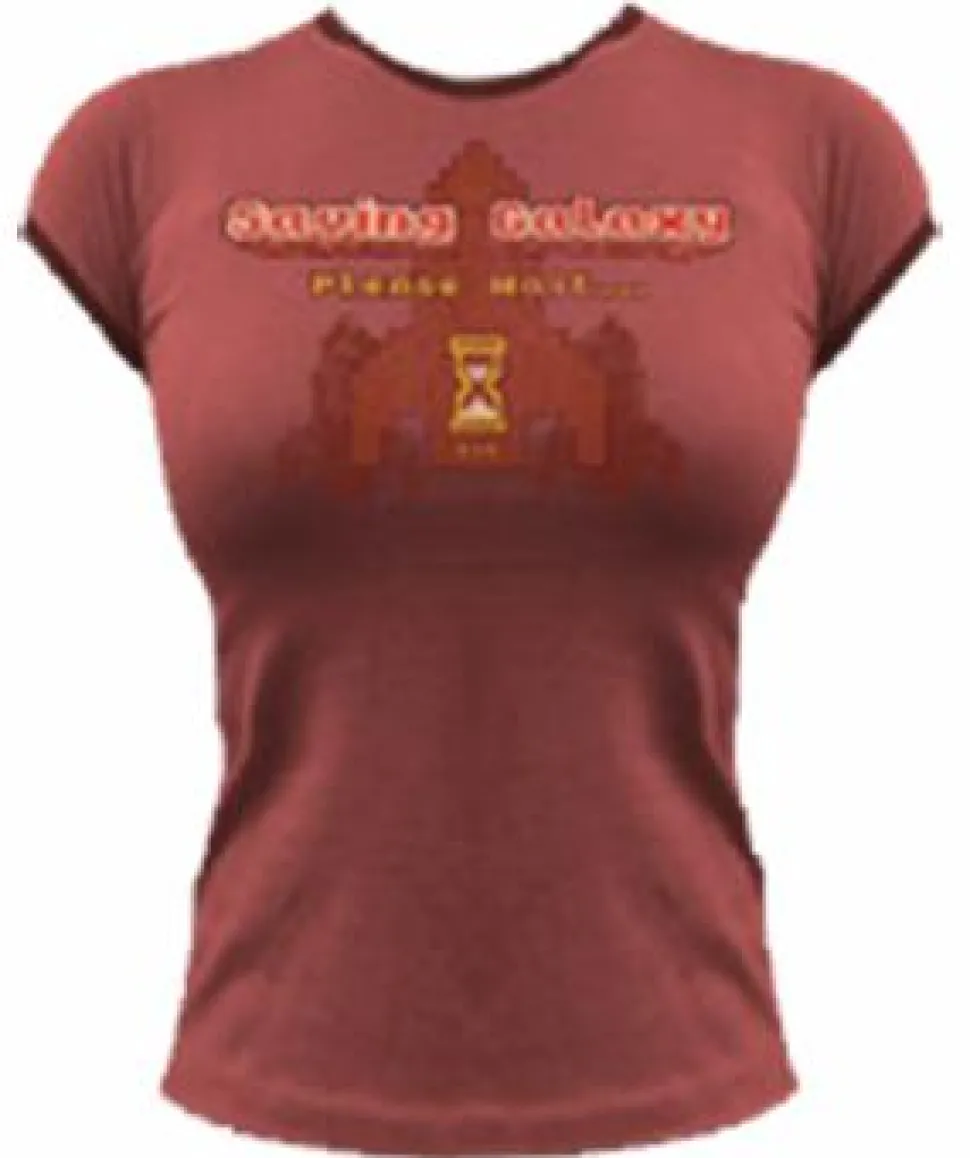 J!nx - Saving Galaxy... Please Wait Fitted Female T-Shirt