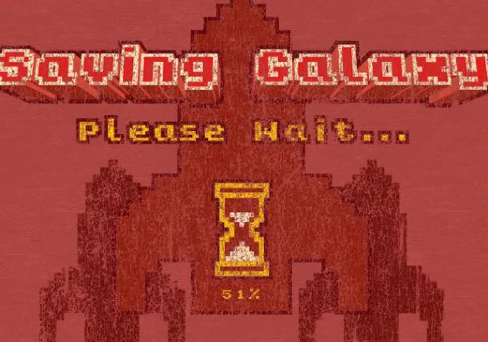 J!nx - Saving Galaxy... Please Wait Fitted Female T-Shirt