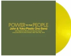 John & Yoko/Plastic Ono Band/Elephant’s Memory - Power to the People: Live at the One to One Concert, New York City, '72 EP Vinyl Record (2025 Record Store Day Exclusive Yellow Coloured Vinyl)