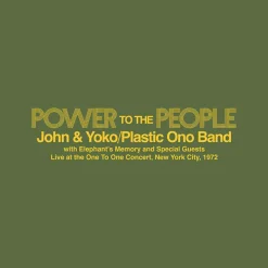 John & Yoko/Plastic Ono Band/Elephant’s Memory - Power to the People: Live at the One to One Concert, New York City, '72 EP Vinyl Record (2025 Record Store Day Exclusive Yellow Coloured Vinyl)