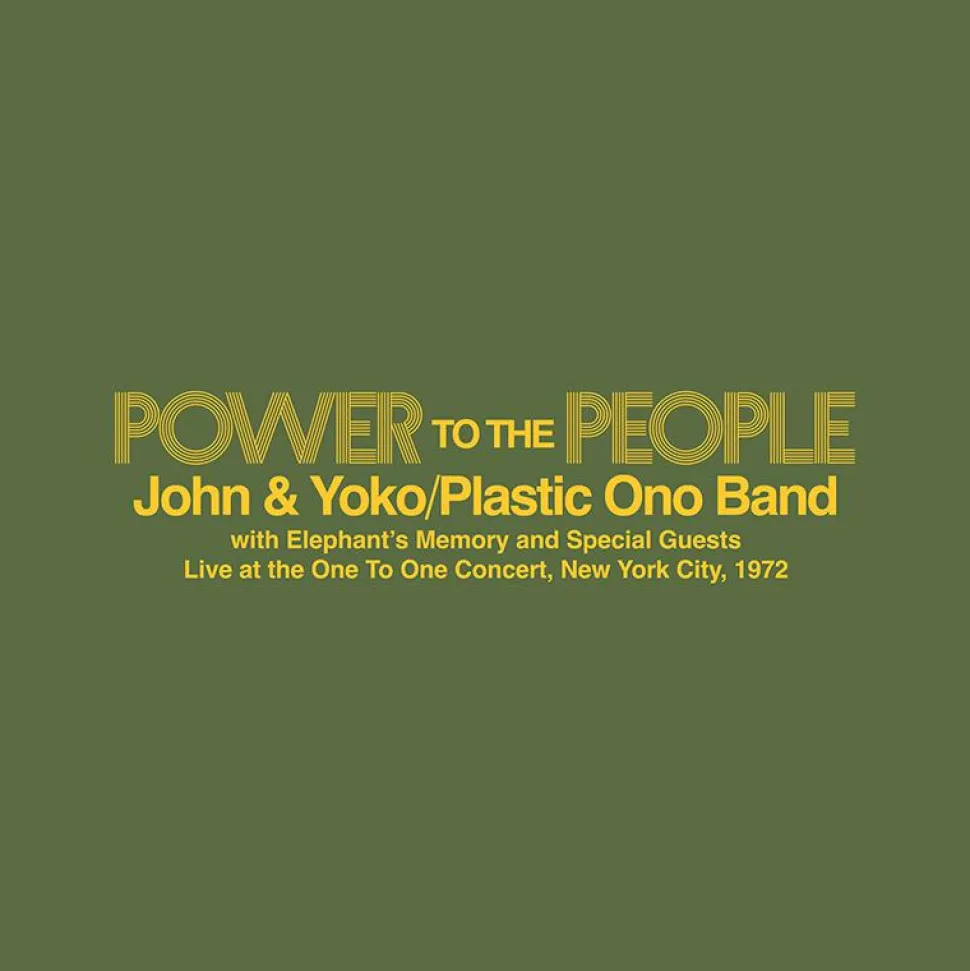 John & Yoko/Plastic Ono Band/Elephant’s Memory - Power to the People: Live at the One to One Concert, New York City, '72 EP Vinyl Record (2025 Record Store Day Exclusive Yellow Coloured Vinyl)