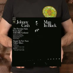Johnny Cash - Man In Black LP Vinyl Record (Crystal Clear Vinyl)