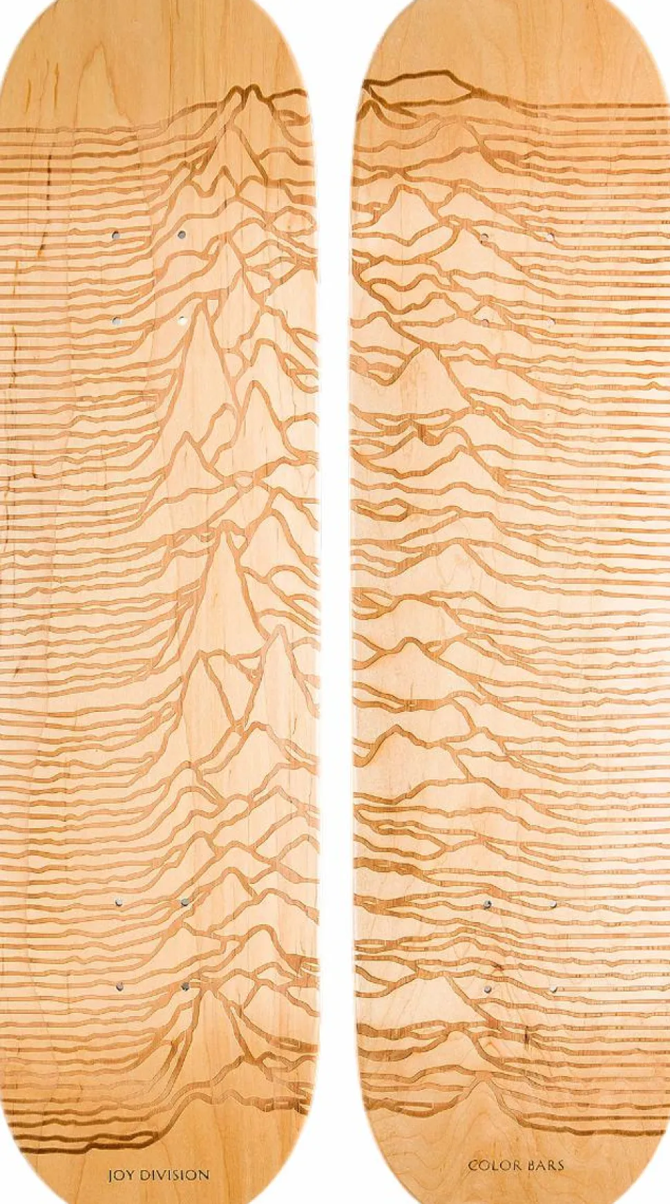Joy Division - Joy Division x Color Bars Unknown Pleasures 8.25" Skateboard Deck Set (Set of 2) (Decks Only)