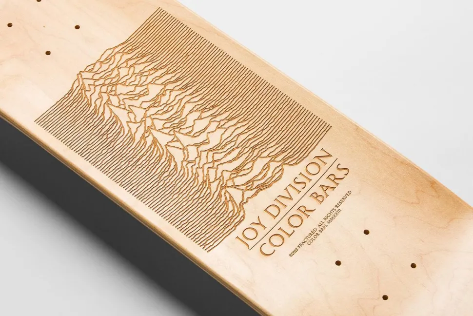 Joy Division - Joy Division x Color Bars Unknown Pleasures 8.25" Skateboard Deck Set (Set of 2) (Decks Only)