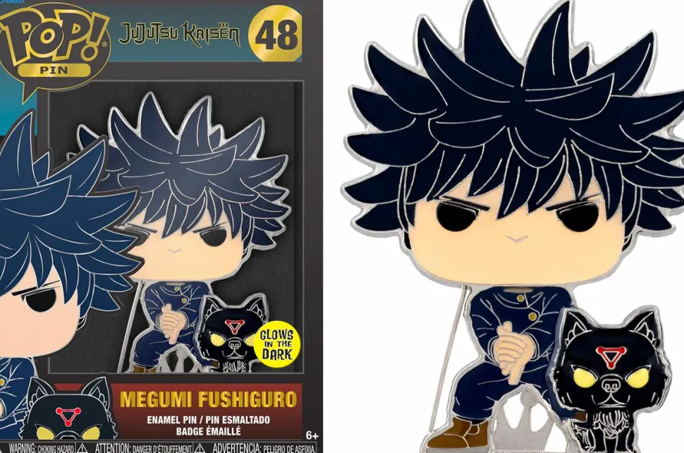 Jujutsu Kaisen - Megumi Fushiguro Glow-in-the-Dark 4" Pop! Enamel Pin