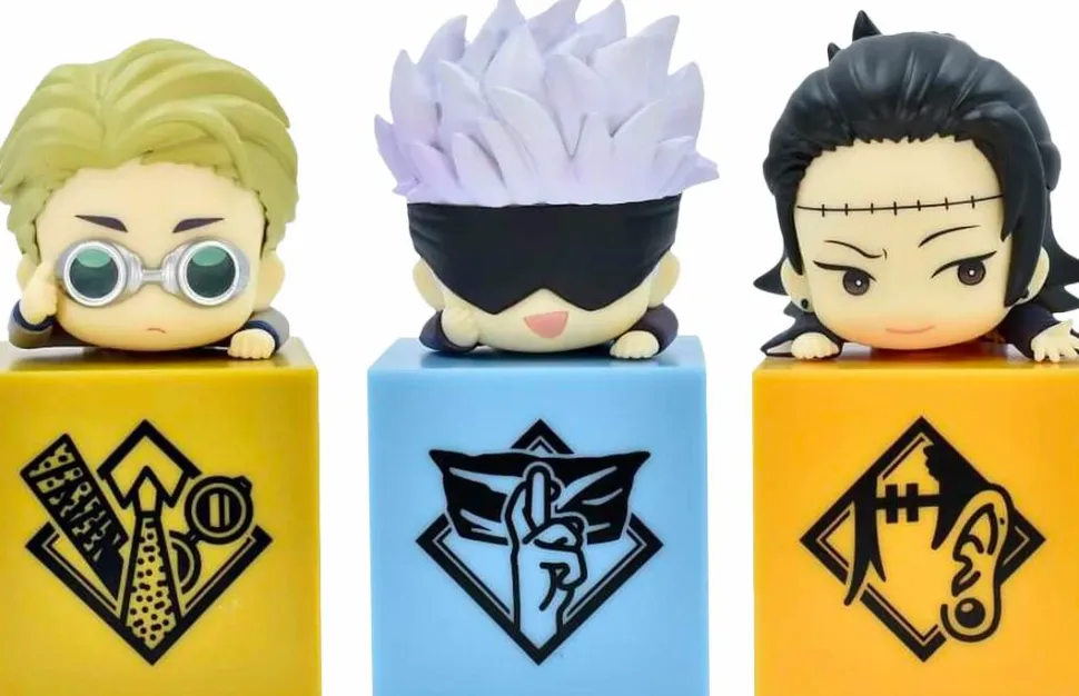 Jujutsu Kaisen - Nanami Kento, Gojo Satuoru, & Geto Suguru Hikkake 4” PVC Figure 3-Pack