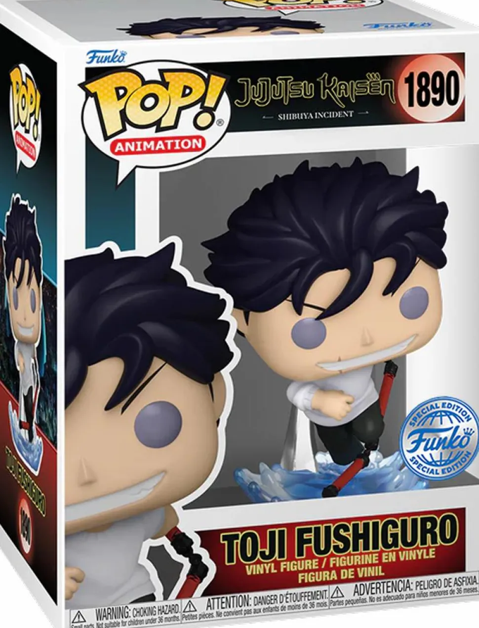 Jujutsu Kaisen - Toji Fushiguro (Possessed) Pop! Vinyl Figure in Acrylic Pop! Protector (Popcultcha Exclusive)