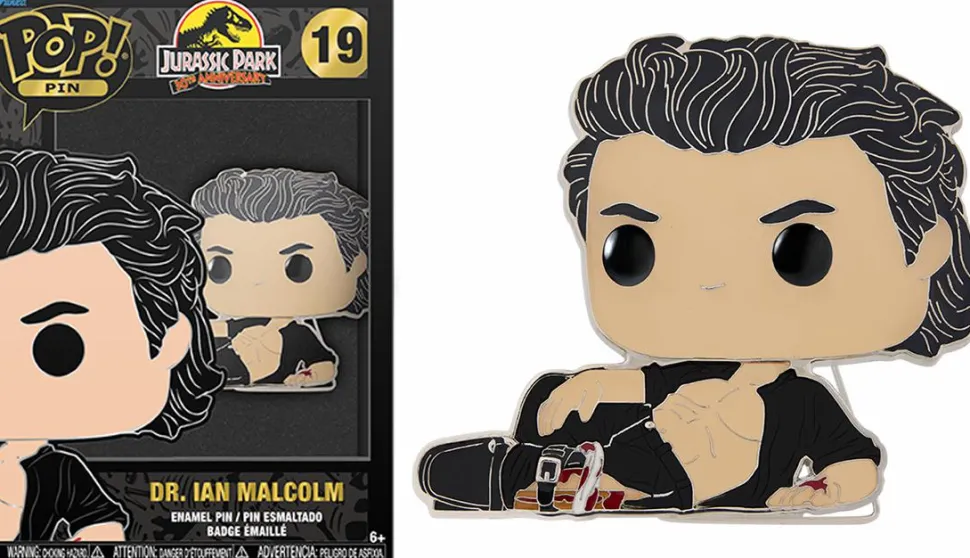 Jurassic Park - Dr. Ian Malcolm 4" Enamel Pop! Pin