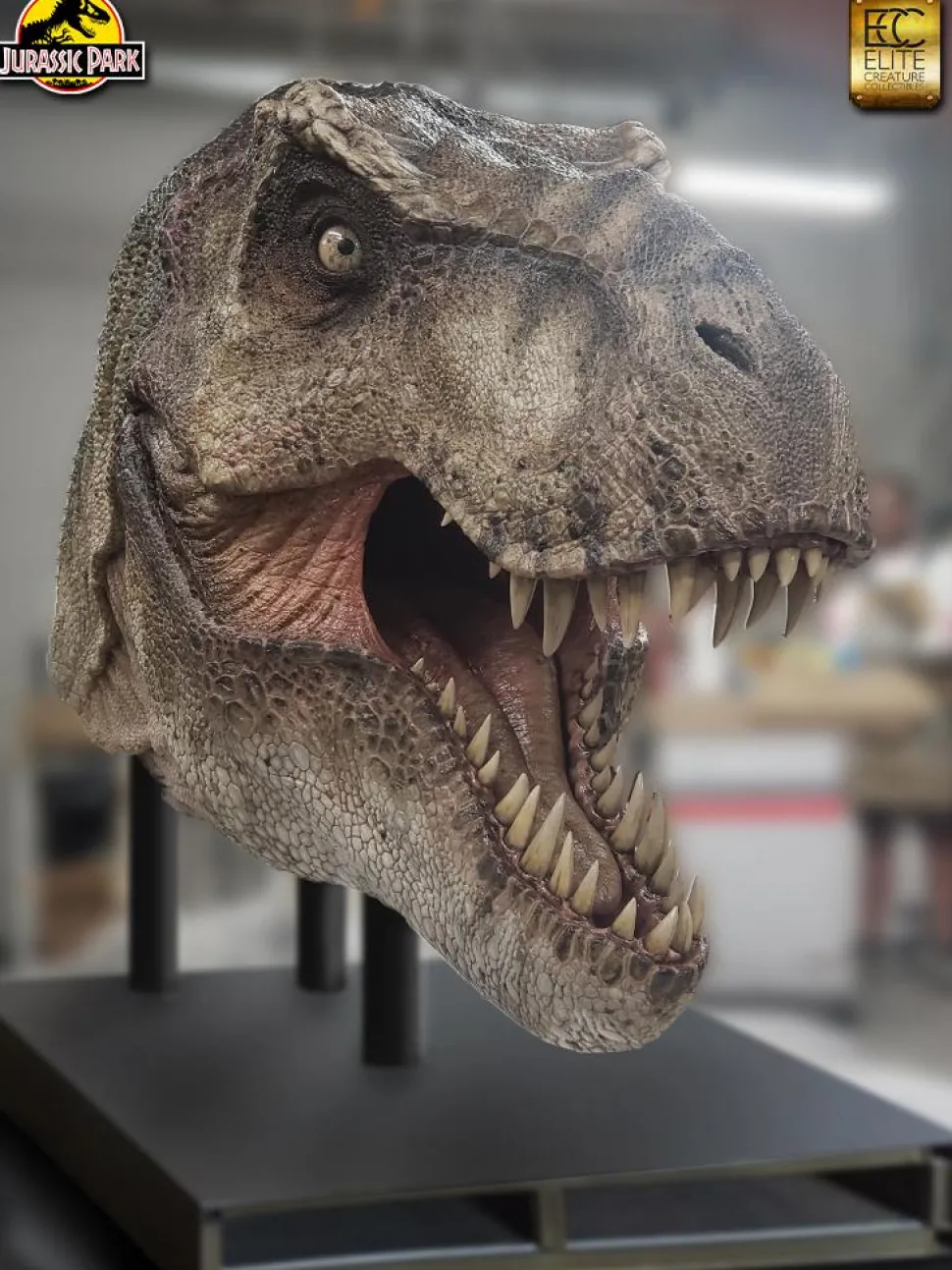 Jurassic Park - Screen Used T-Rex Head Reproduction 1:1 Scale Life-Size Prop Replica