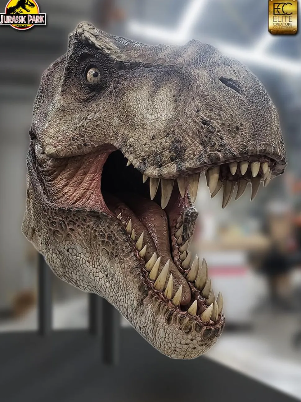 Jurassic Park - Screen Used T-Rex Head Reproduction 1:1 Scale Life-Size Prop Replica