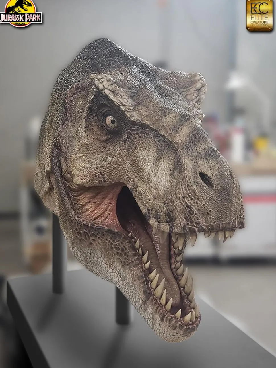 Jurassic Park - Screen Used T-Rex Head Reproduction 1:1 Scale Life-Size Prop Replica