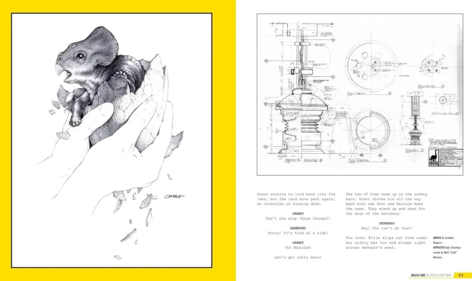 Jurassic Park - The Official Script Book: Complete with Annotations & Illustrations Hardcover Book