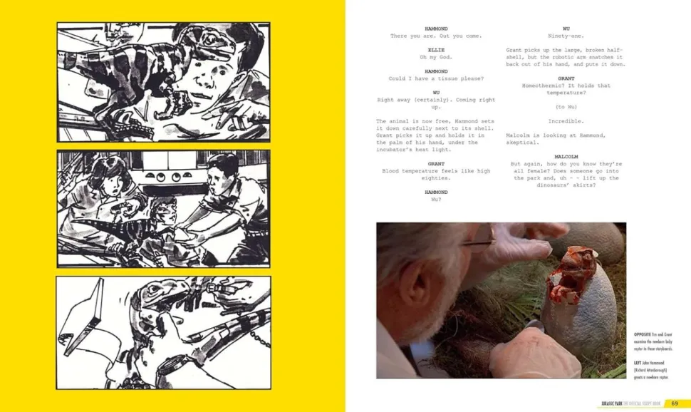 Jurassic Park - The Official Script Book: Complete with Annotations & Illustrations Hardcover Book
