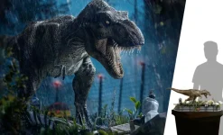 Jurassic Park - T-Rex & Donald Gennaro 1/20th Scale Diorama Statue