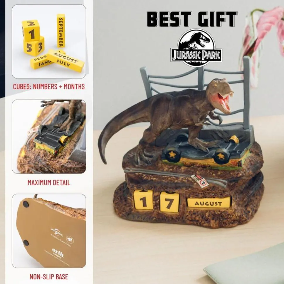 Jurassic Park - T-Rex 3D Perpetual Calendar