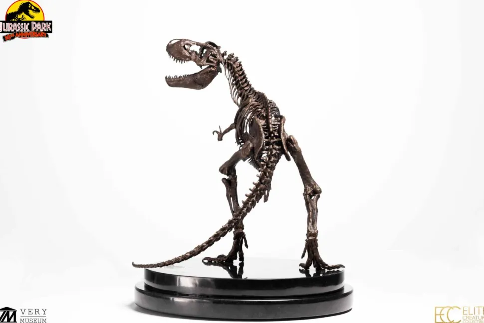 Jurassic Park - T-Rex Skeleton (Visitor Center Rotunda) 30th Anniversary 1/24th Scale Bronze Statue Replica