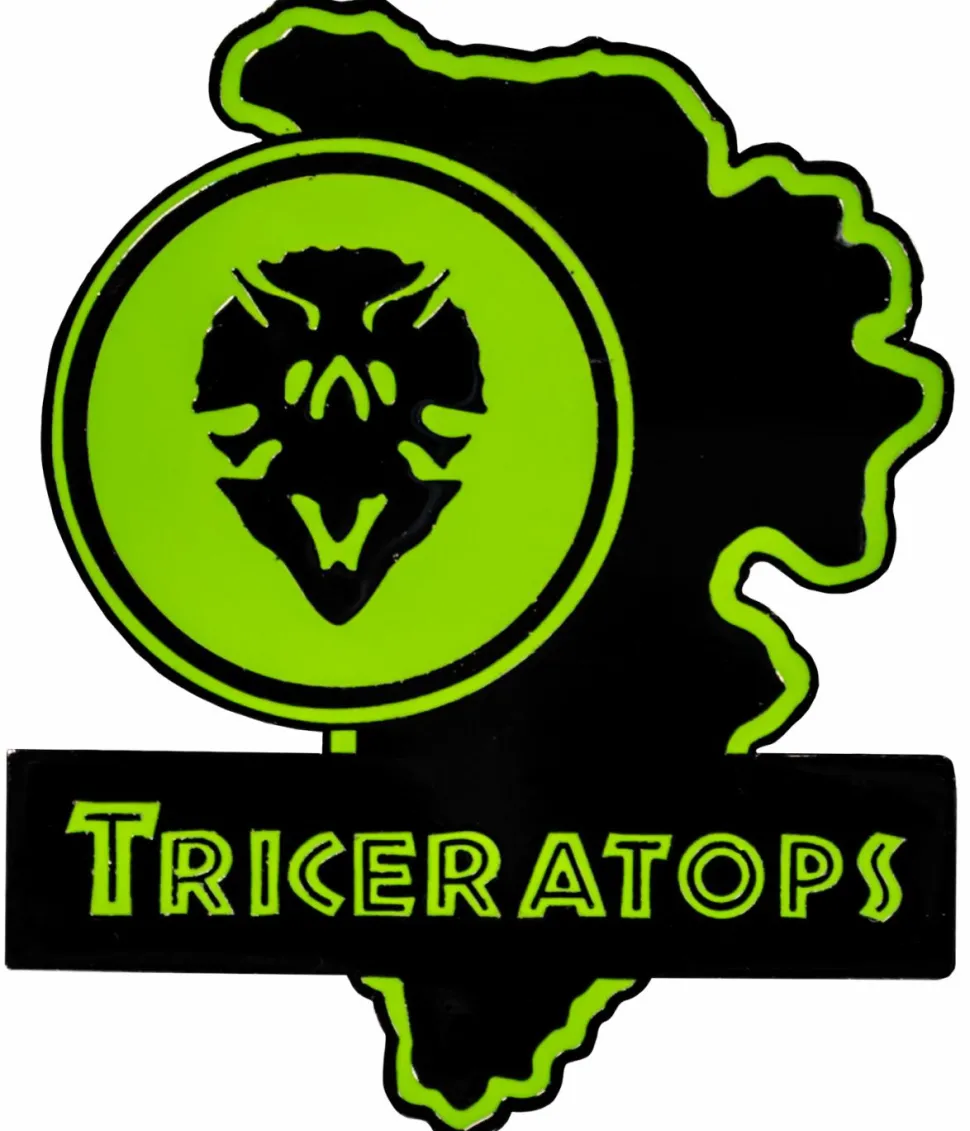 Jurassic Park - Triceratops Map Enamel Pin