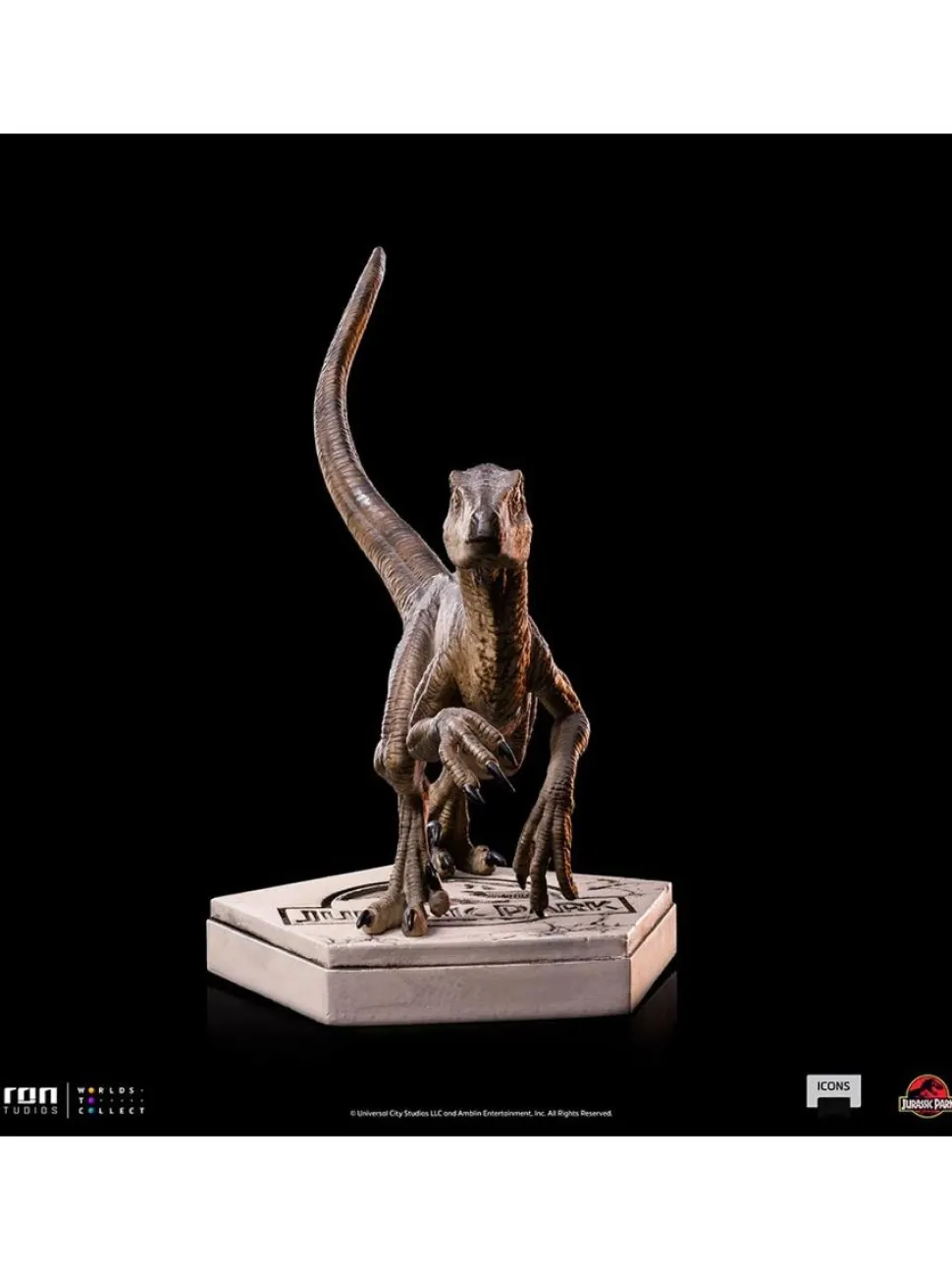 Jurassic Park - Velociraptor B Icons 3.5” Statue