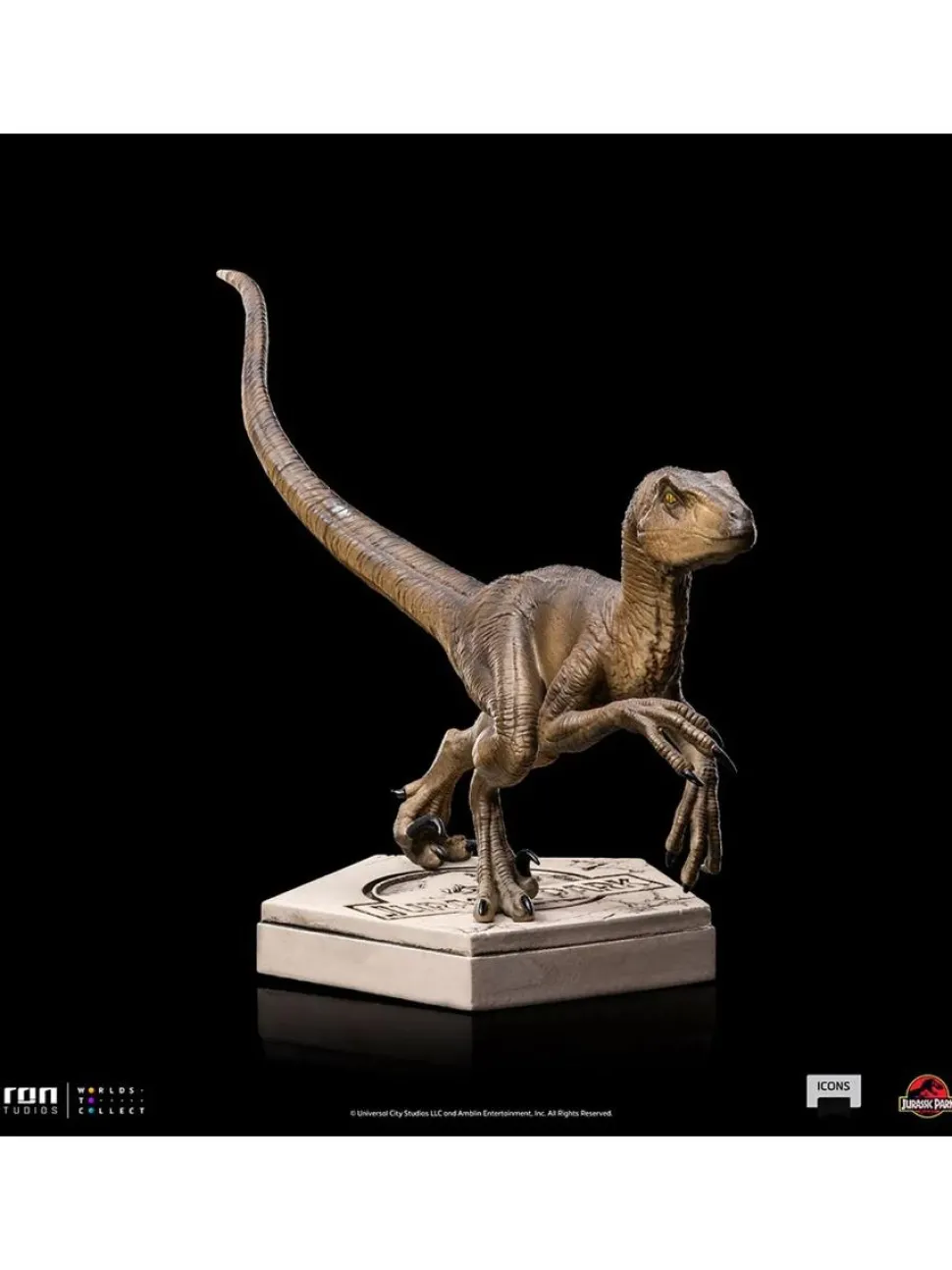 Jurassic Park - Velociraptor B Icons 3.5” Statue