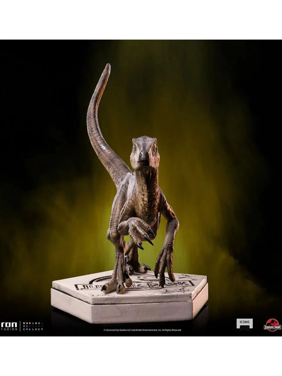 Jurassic Park - Velociraptor B Icons 3.5” Statue