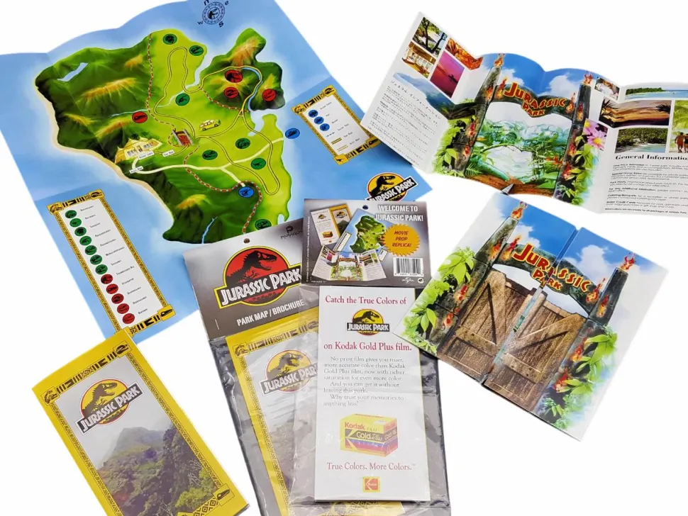 Jurassic Park - Welcome Map (Clean Version) 1:1 Scale Life-Size Prop Replica