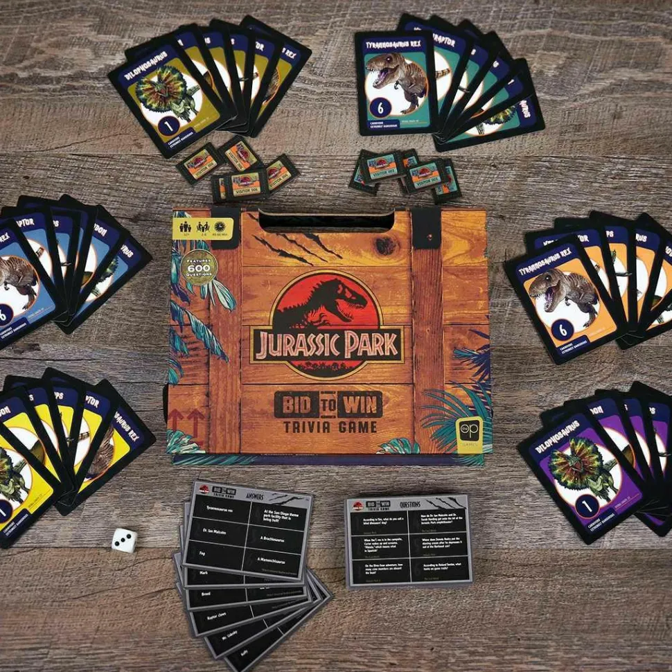 Jurassic Park: Bid to Win - Trivia Card Game