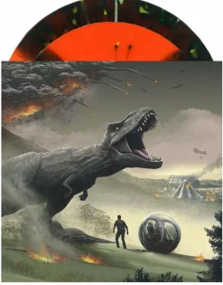 Jurassic World: Fallen Kingdom - Original Motion Picture Soundtrack by Michael Giacchino 2xLP Vinyl Record (“Indo-Raptor” Orange Stripe Coloured Vinyl)