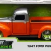 Just Trucks - Orange 1941 Ford Pickup 1/32 Scale Die-Cast Vehicle Replica