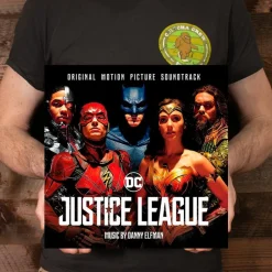 Justice League (2017) - Original Motion Picture Soundtrack by Danny Elfman 2xLP Vinyl Record (Flaming Coloured Vinyl)