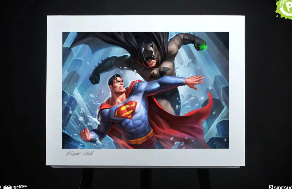 Justice League - Batman vs Superman Premium Art Print by Alex Pascenko & Ian MacDonald