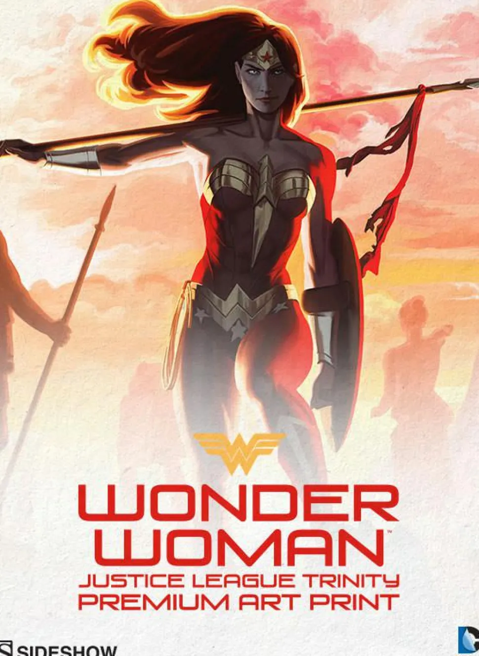 Justice League - Wonder Woman: Justice League Trinity Premium Art Print by Kris Anka
