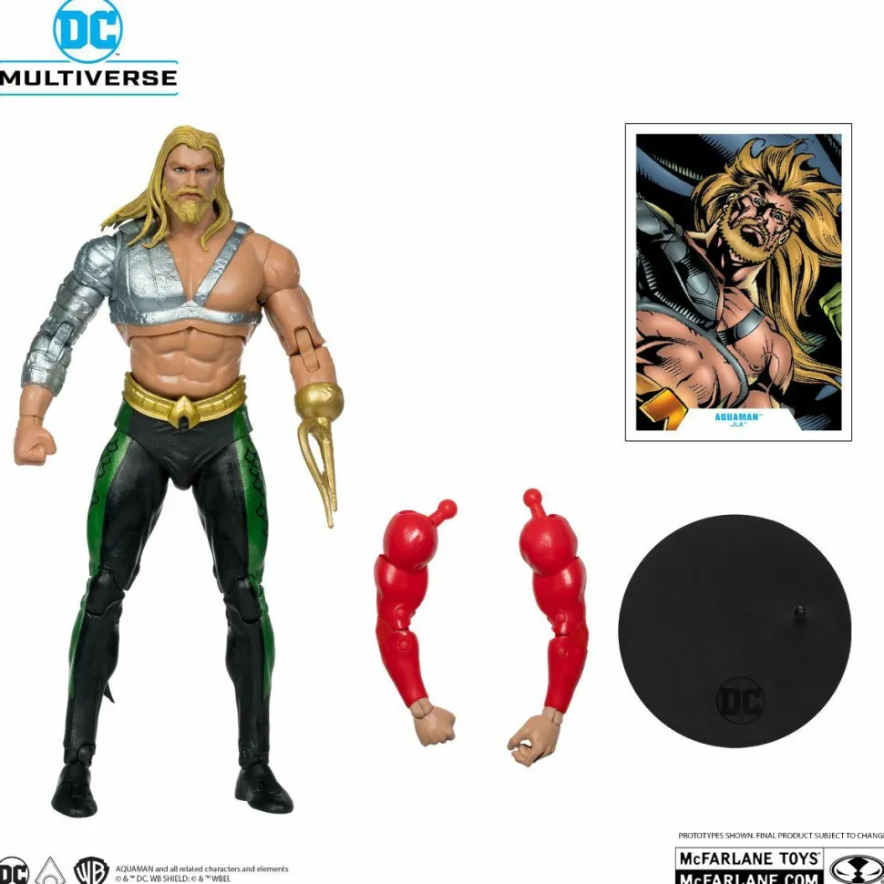 Justice League of America - Aquaman DC Multiverse 7" Scale Action Figure (Plastic Man Build-A-Figure)